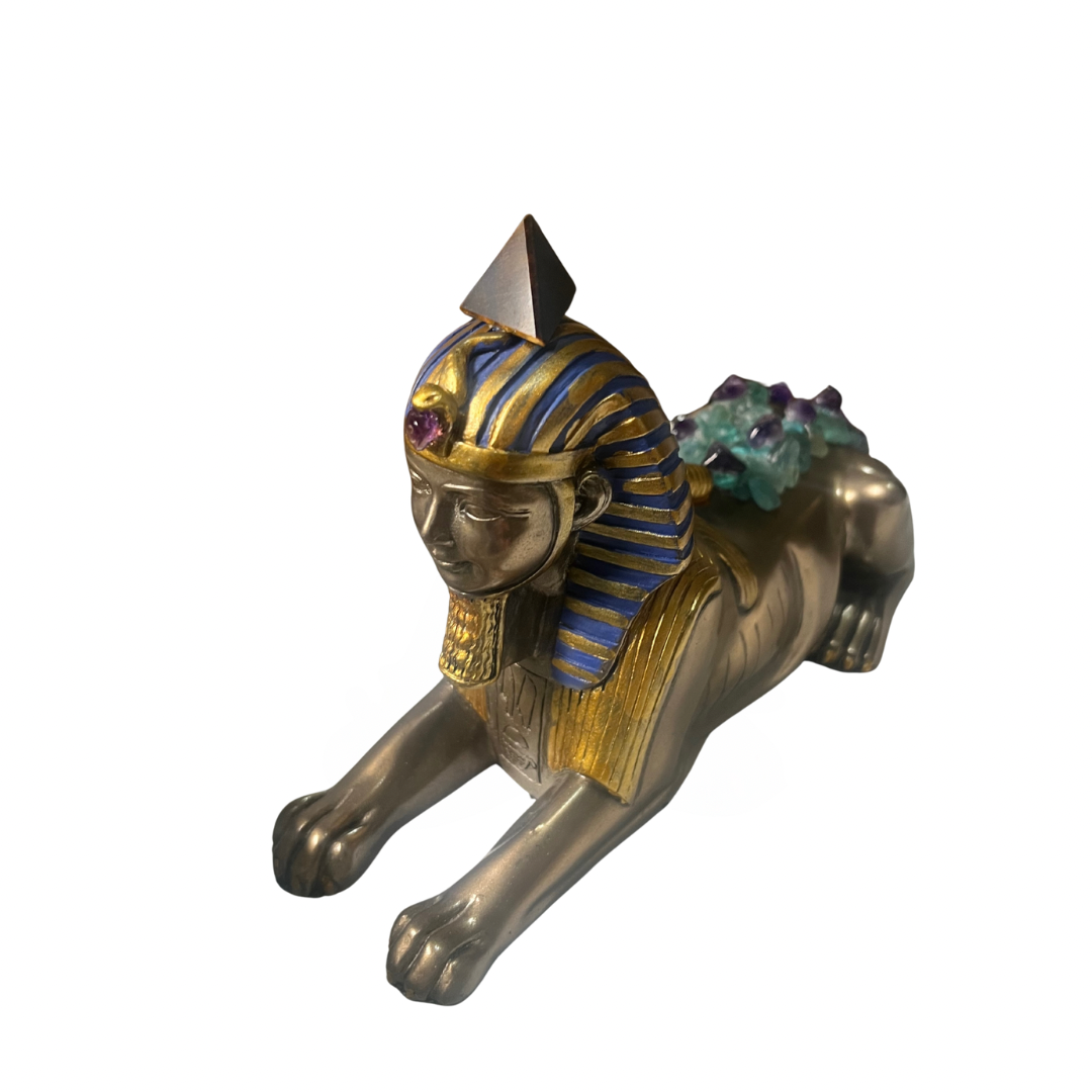 Sphinx (Blue Apatite+Amythest+Tigers Eye)