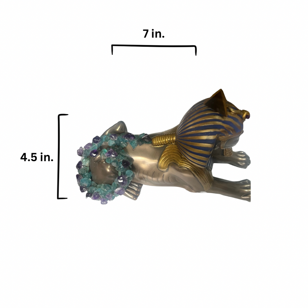 Sphinx (Blue Apatite+Amythest+Tigers Eye)