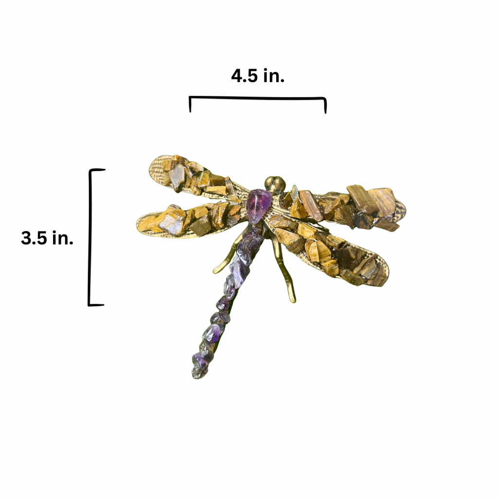Dragonfly (Amethyst +Tigers Eye)