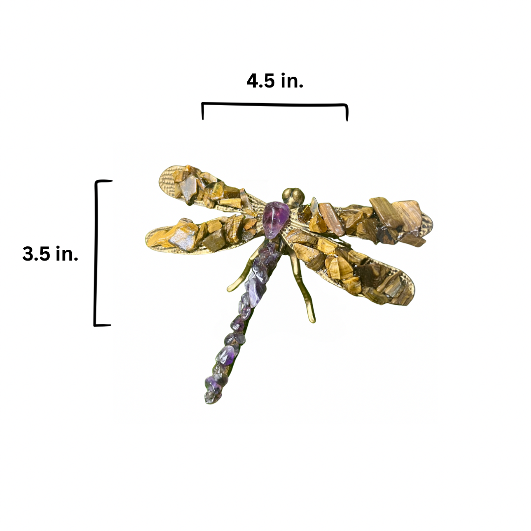 Dragonfly (Amethyst +Tigers Eye)